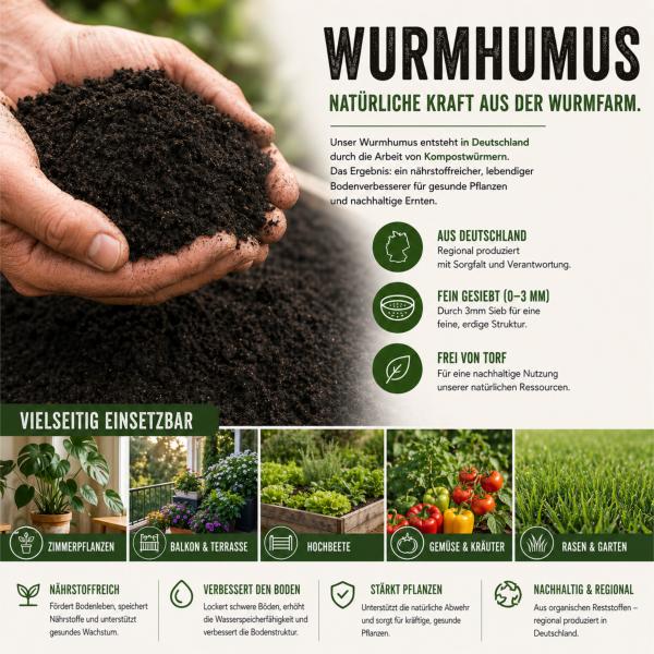 Wurmhumus – 100% natürlich. 100% wirksam