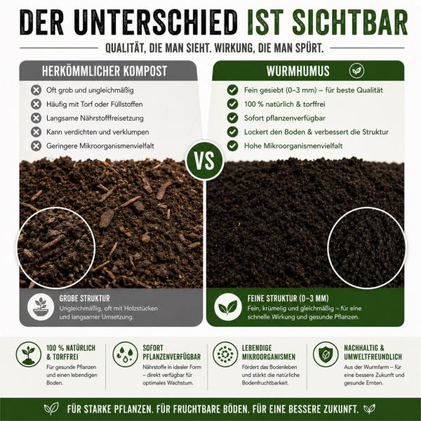 Wurmhumus – 100% natürlich. 100% wirksam