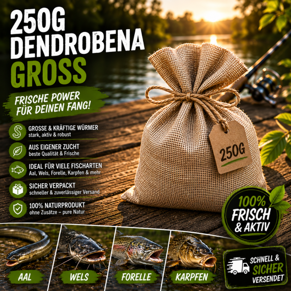 250g Dendrobena Groß